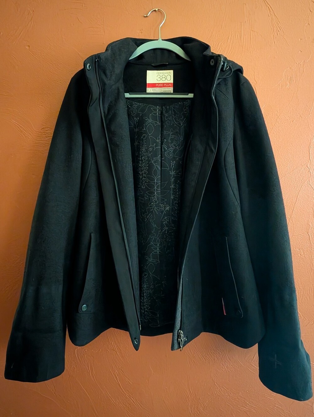Icebreaker 380 Merino Wool Hooded Jacket XL
